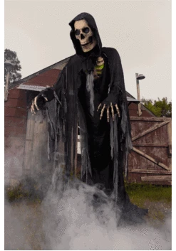 Animated 10 Foot Towering Grim Reaper Prop