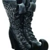 10 Inch Witch Boot With Spiderweb Vase -Holiday Clothing Promotion Store 10 inch web witch boot container