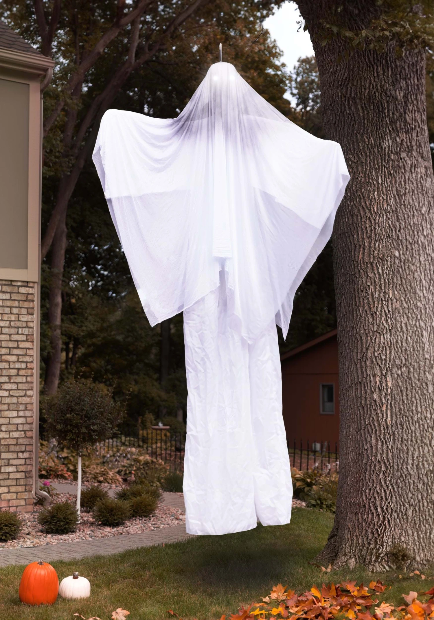 12 Foot Giant Hanging Light Up Ghost Decoration 2 12 Foot Giant Hanging Light Up Ghost Decoration
