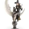20" Crescent Moon With Sitting Witch Figure 2 20" Crescent Moon With Sitting Witch Figure -Holiday Clothing Promotion Store 20 inch crescent moon with sitting witch