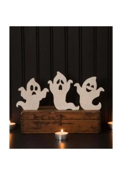 White 4.5" Ghoulish Ghost Silhouette Set