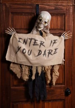 47-Inch Hanging Mummy With Banner Halloween Decoration