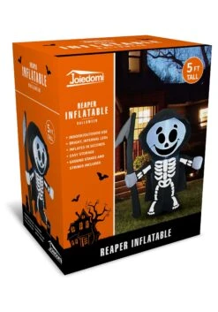 5FT Tall Grim Reaper Inflatable Decoration -Holiday Clothing Promotion Store 5ft tall reaper inflatable decoration alt 2