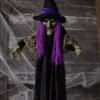 67 Inch Hanging Light Up Black Witch Decoration -Holiday Clothing Promotion Store 67 hanging light up witch new