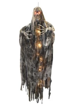 6FT Hanging Light Up Creepy Mummy Halloween Decoration