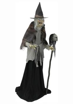 Lunging Witch With DigitEye Animated 6ft Prop -Holiday Clothing Promotion Store 6ft lunging witch with digiteye animated prop alt 3