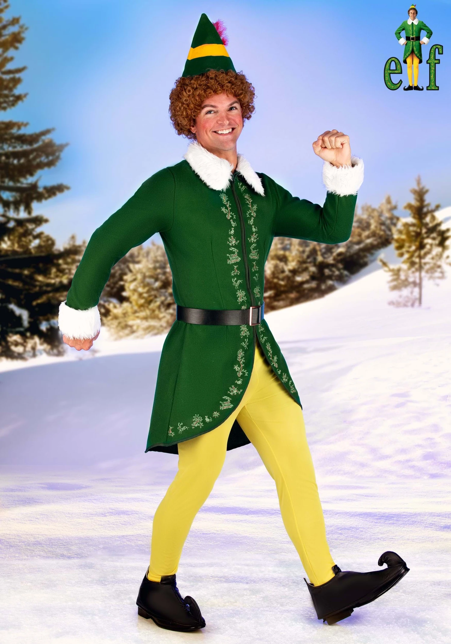 Adult Authentic Buddy The Elf Costume 3 Adult Authentic Buddy The Elf Costume