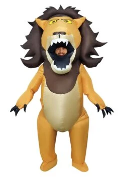 Big Mouth Lion Adult Inflatable Costume