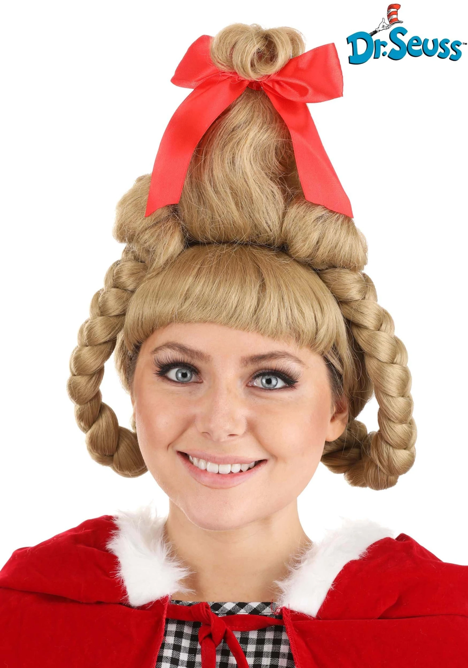 Women's Deluxe Dr. Seuss Cindy Lou Who Wig 3 Women's Deluxe Dr. Seuss Cindy Lou Who Wig
