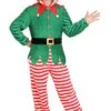 Elf Jumpsuit Costume For Adults 2 Elf Jumpsuit Costume For Adults -Holiday Clothing Promotion Store adult elf onesie costume