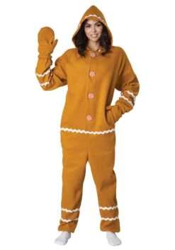 Adult Gingerbread Cookie Jumpsuit
