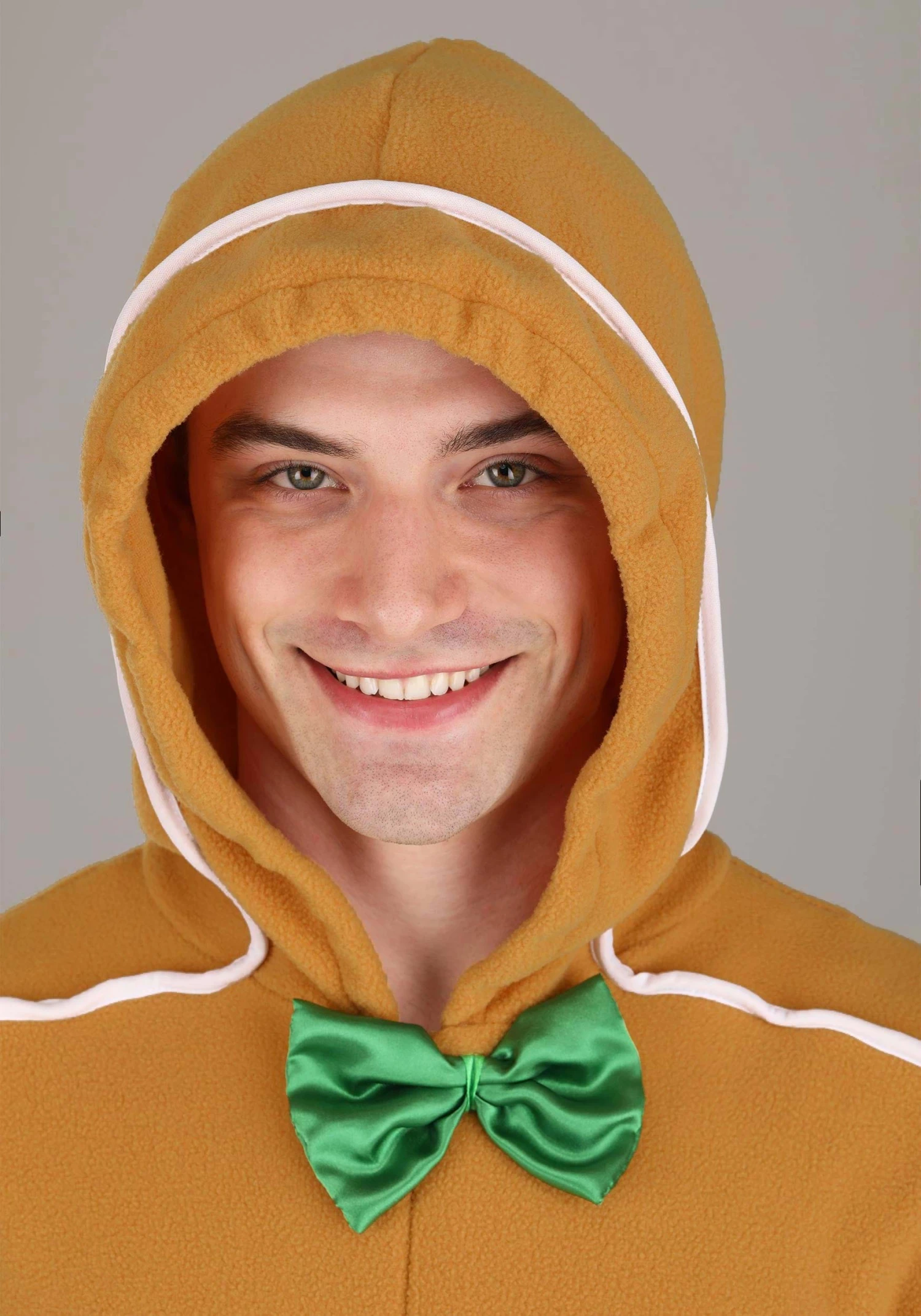 Adult Gingerbread Man Onesie Costume 5 Adult Gingerbread Man Onesie Costume - Image 3