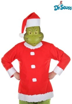 Dr. Seuss The Grinch Santa Costume For Adults