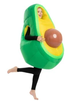 Inflatable Avocado Costume For Adults -Holiday Clothing Promotion Store adult inflatable avocado costume alt 2