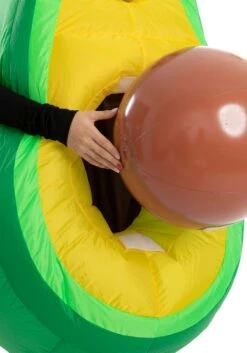 Inflatable Avocado Costume For Adults -Holiday Clothing Promotion Store adult inflatable avocado costume alt 4