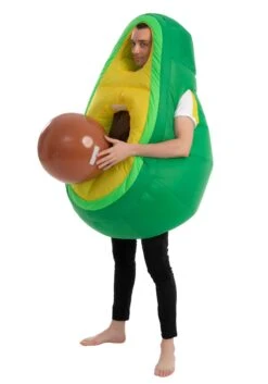 Inflatable Avocado Costume For Adults -Holiday Clothing Promotion Store adult inflatable avocado costume alt 5