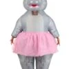 Adult Ballerina Hippo Inflatable Costume -Holiday Clothing Promotion Store adult inflatable ballerina hippo costume