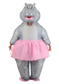 Adult Ballerina Hippo Inflatable Costume