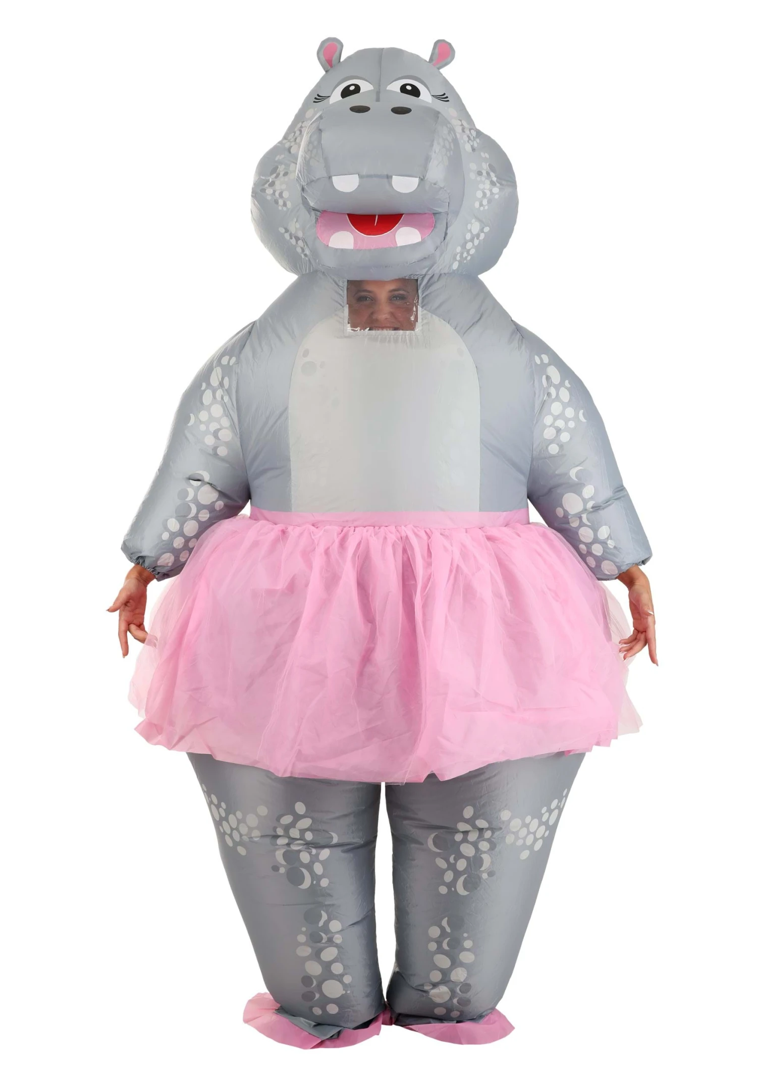 Adult Ballerina Hippo Inflatable Costume 3 Adult Ballerina Hippo Inflatable Costume