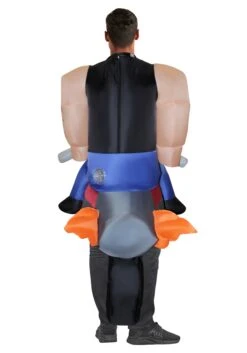 Inflatable Hell's Biker Costume For Adults -Holiday Clothing Promotion Store adult inflatable hells biker costume alt 1