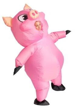 Adult Inflatable Piggy Costume 14 Adult Inflatable Piggy Costume -Holiday Clothing Promotion Store adult inflatable piggy costume alt 4