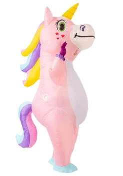 Inflatable Pink Unicorn Costume For Adults -Holiday Clothing Promotion Store adult inflatable pink unicorn costume alt 3
