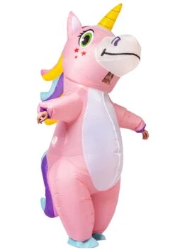 Inflatable Pink Unicorn Costume For Adults -Holiday Clothing Promotion Store adult inflatable pink unicorn costume alt 5
