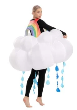 Inflatable Rainbow Raining Cloud Costume For Adults -Holiday Clothing Promotion Store adult inflatable rainbow raining cloud costume alt 3