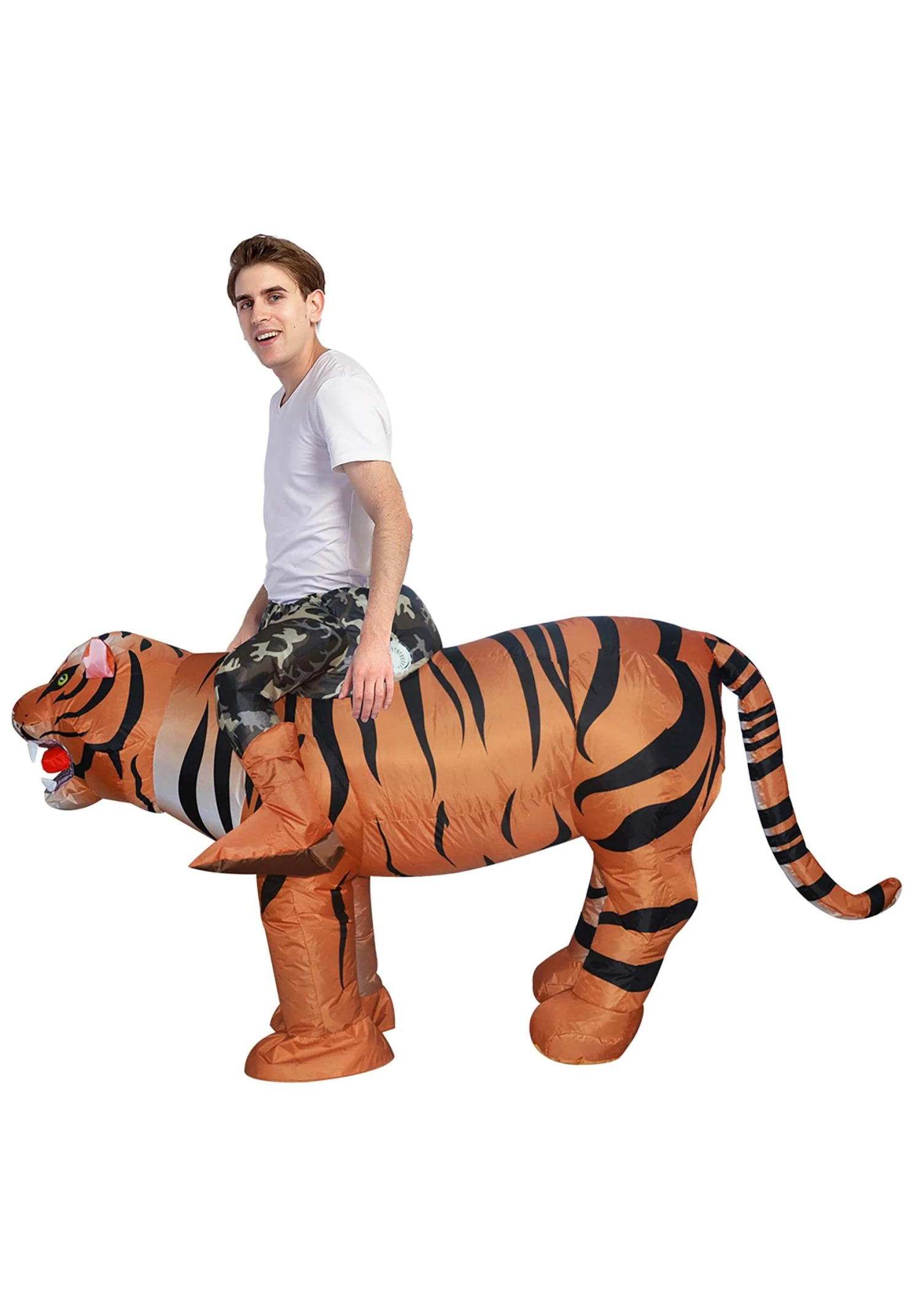 Inflatable Ride A Tiger Costume For Adults 4 Inflatable Ride A Tiger Costume For Adults - Image 2