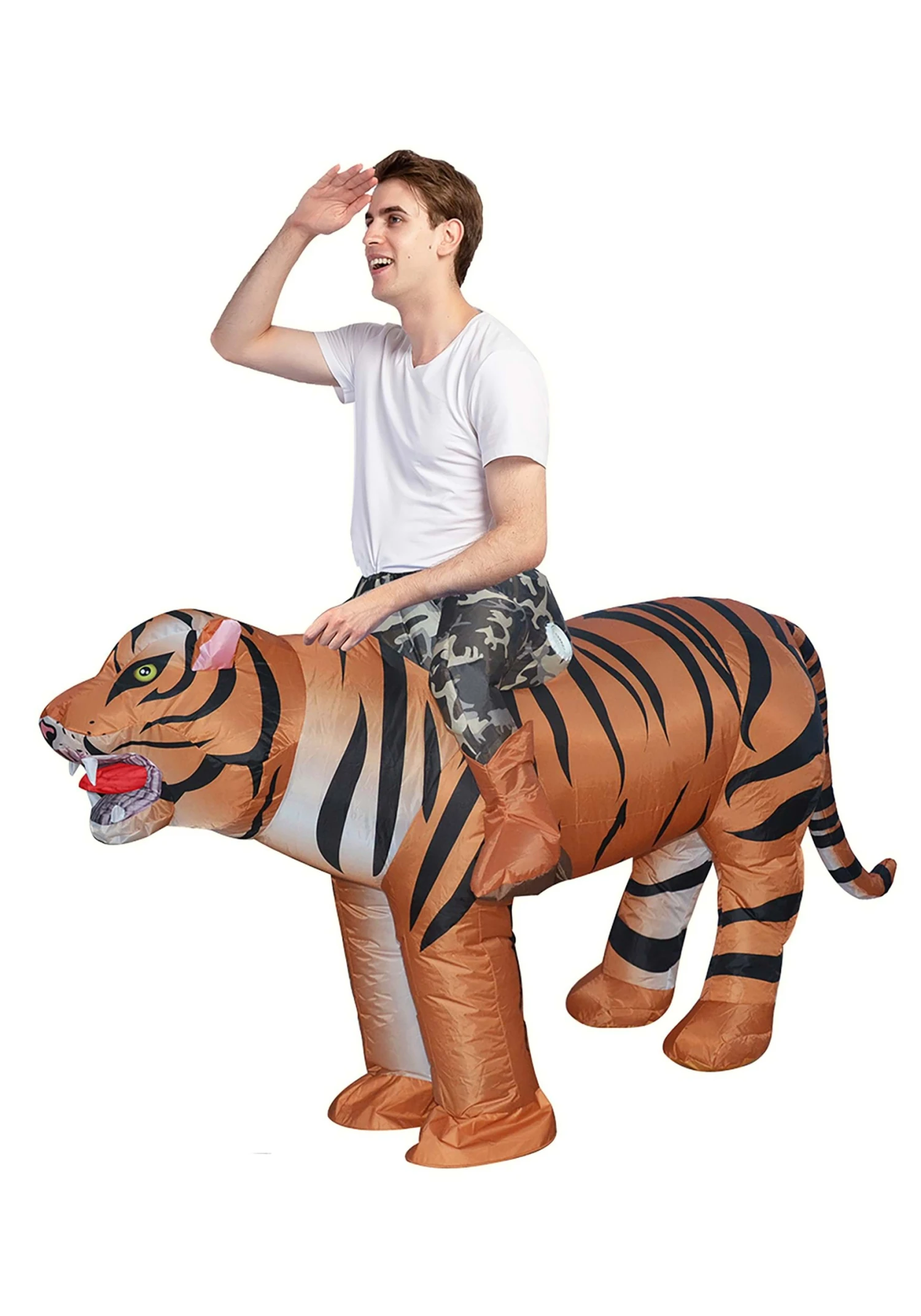 Inflatable Ride A Tiger Costume For Adults 3 Inflatable Ride A Tiger Costume For Adults