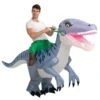 Adult Inflatable Riding-A-Grey Raptor Costume