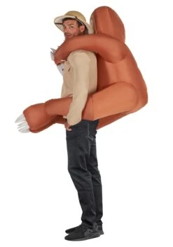 Inflatable Sloth Hugger Mugger Costume For Adults -Holiday Clothing Promotion Store adult inflatable sloth hugger mugger costume alt 2