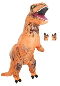 Inflatable Adult T-Rex Costume -Holiday Clothing Promotion Store adult inflatable t rex costume alt 9