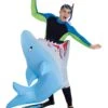 Adult Man Eating Shark Inflatable Costume -Holiday Clothing Promotion Store adult man eating inflatable shark costume