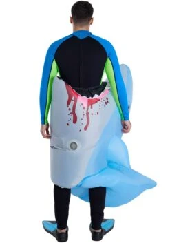 Adult Man Eating Shark Inflatable Costume 7 Adult Man Eating Shark Inflatable Costume -Holiday Clothing Promotion Store adult man eating inflatable shark costume alt 2
