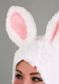 Adult White Bunny Costume -Holiday Clothing Promotion Store adult open face white bunny alt 7