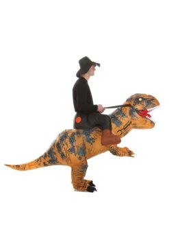 Adult Ride On T-Rex Inflatable Costume -Holiday Clothing Promotion Store adult ride on t rex costume alt 2
