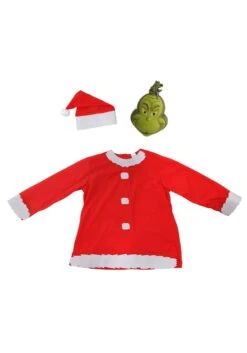 Dr. Seuss The Grinch Santa Costume For Adults -Holiday Clothing Promotion Store adult the grinch santa costume alt 2