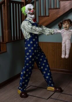 Tug Of War Animated Clown Prop -Holiday Clothing Promotion Store animated clown tug of war prop alt 2