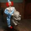 Animated Rocking Clown And Elephant Halloween Decoration -Holiday Clothing Promotion Store animated rocking elephant clown 1