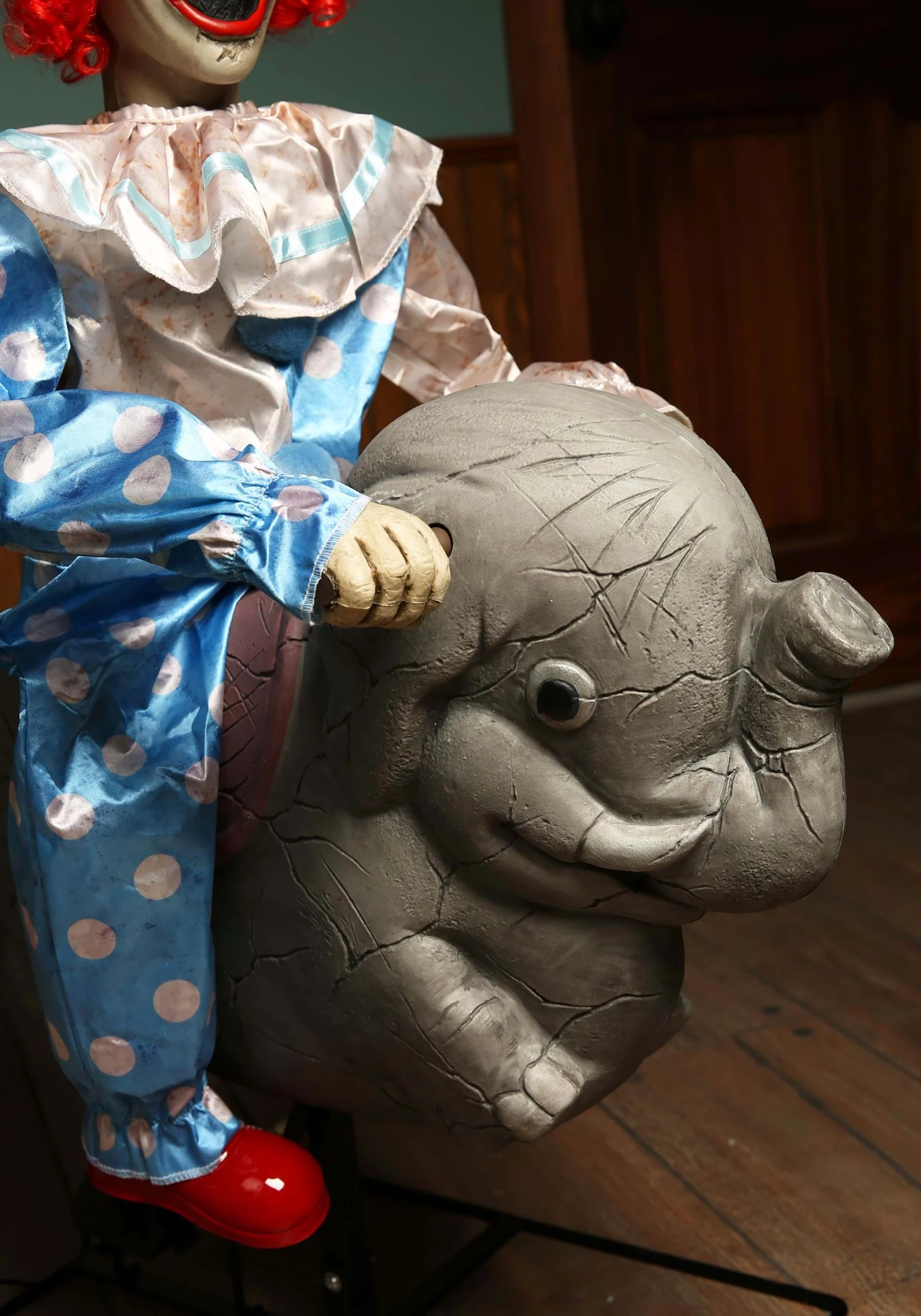 Animated Rocking Clown And Elephant Halloween Decoration 4 Animated Rocking Clown And Elephant Halloween Decoration - Image 2