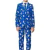 Boy's Blue Snowman Suitmeister -Holiday Clothing Promotion Store boys blue snowman suitmiester suit