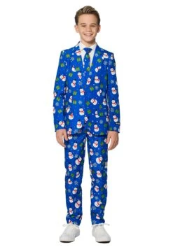 Boy's Blue Snowman Suitmeister