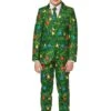 Opposuits Green Christmas Tree Light Up Suit For Boys -Holiday Clothing Promotion Store boys green christmas tree light up suit
