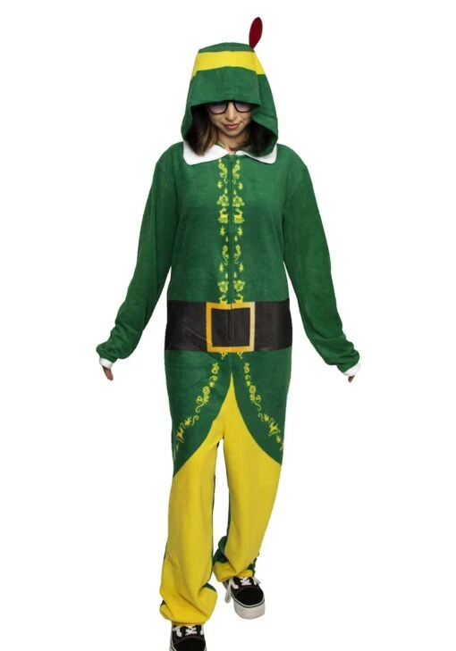 Adult Buddy The Elf Union Suit -Holiday Clothing Promotion Store buddy the elf union suit