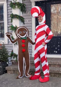 Iced Gingerbread Man Costume For Kids 9 Iced Gingerbread Man Costume For Kids -Holiday Clothing Promotion Store child iced gingerbread man costume alt 2