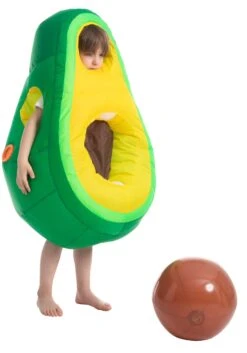 Inflatable Avocado Kid's Costume 11 Inflatable Avocado Kid's Costume -Holiday Clothing Promotion Store child inflatable avocado costume alt 4
