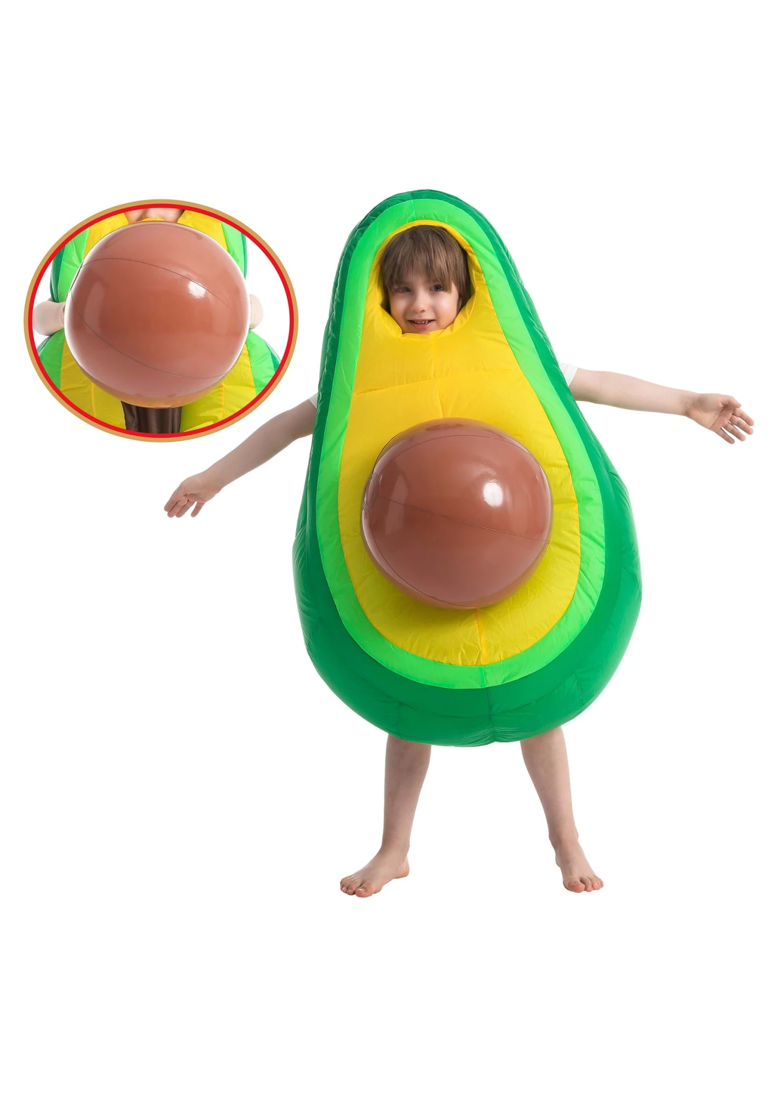 Inflatable Avocado Kid's Costume 3 Inflatable Avocado Kid's Costume