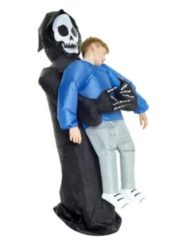 Inflatable Grim Reaper Pick Me Up Kid Costume
