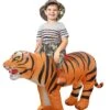 Inflatable Ride A Tiger Costume For Kids -Holiday Clothing Promotion Store child inflatable ride a tiger costume